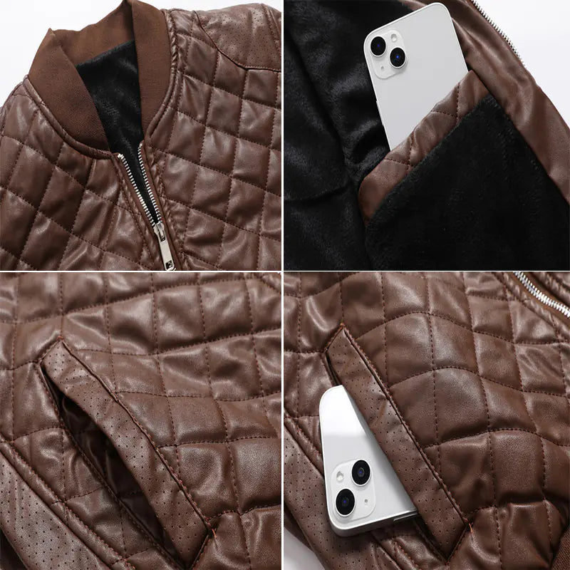 CitySlick Men's Leather Look Jacket